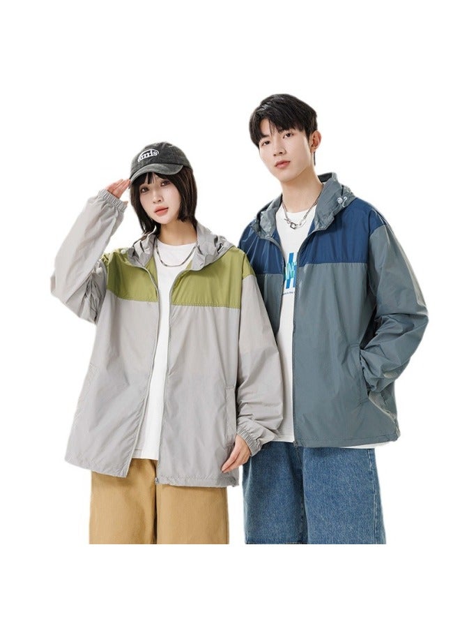 Song Feng Ya Sun Protection Clothing Men's And W En's Summer Thin Ice Silk Breathable Hooded Couple's Sportswear Riding Sun Protection Clothing Jacket - Image 5