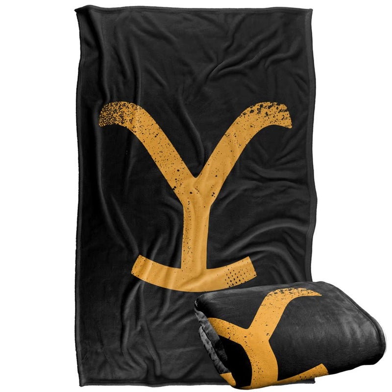 LOGOVISION Yellowstone Blanket 36x58 Yellowstone Y Branding Logo Silky Touch Super Soft Throw Blanket 
