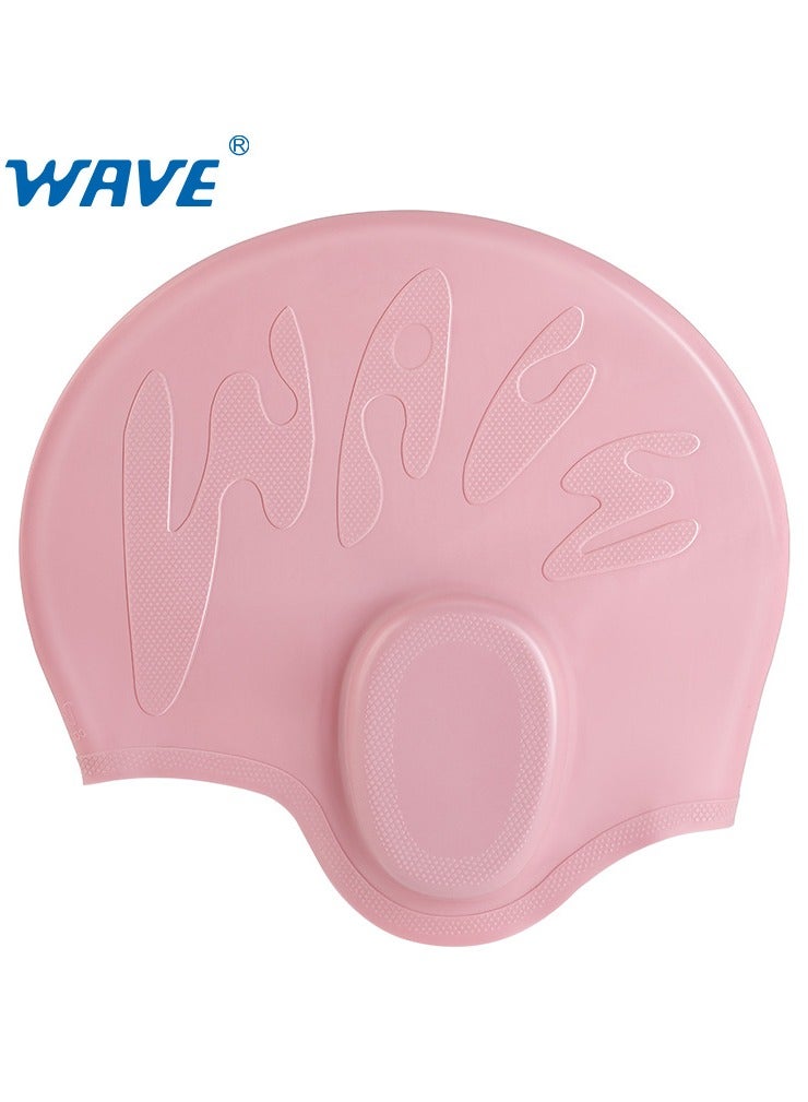 Wave قبعة سباحة سيليكون للنساء والرجال ذوي الشعر القصير - تصميم مريح، غير قابل للانزلاق ودائم، سهل الارتداء، قبعة سباحة مقاومة للماء للاستخدام المنتظم - Image 1