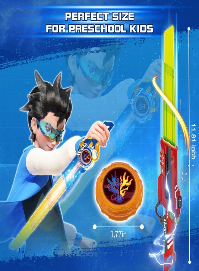 INFINITY NADO Spinning top Toy for Kids, Glowing battling top Toy with Telescopic Sword Launcher, battling top for Kids Boys Girls 5 6 7 8 9 10 11 12 Years Old and up, Fury Wave Dragon - Image 4