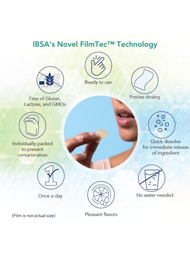 IBSA إيبسا فيلمتيك D3 - مكمل غذائي - 2000 وحدة دولية من فيتامين D3 - 30 فيلم ذائب عن طريق الفم للإفراج الفوري والتحمل - خالي من الغلوتين، خالي من اللاكتوز، خالي من السكر، غير معدل وراثيًا - Image 5