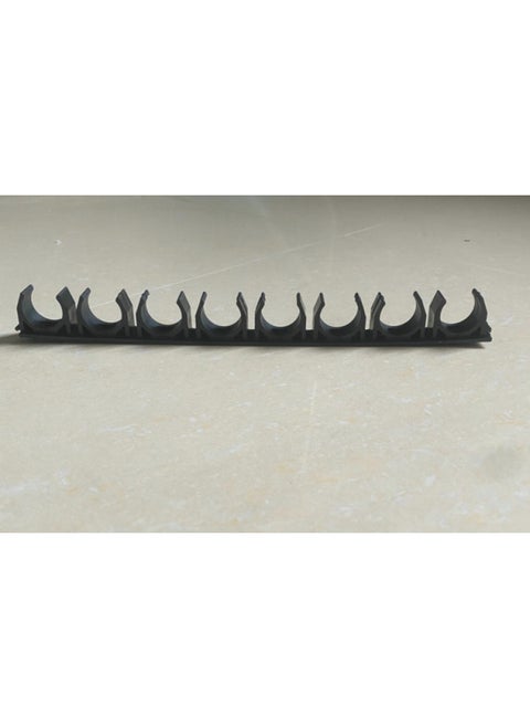 U-shaped Buckle 4/6/8/10/12/14/16MMPU Tracheal Clamp Multi-tube Clamp Seat Nylon Fixed Row Groove Pipe Clamp-Specification Model:Black Splicing Model Tma-20mm 8 Digits