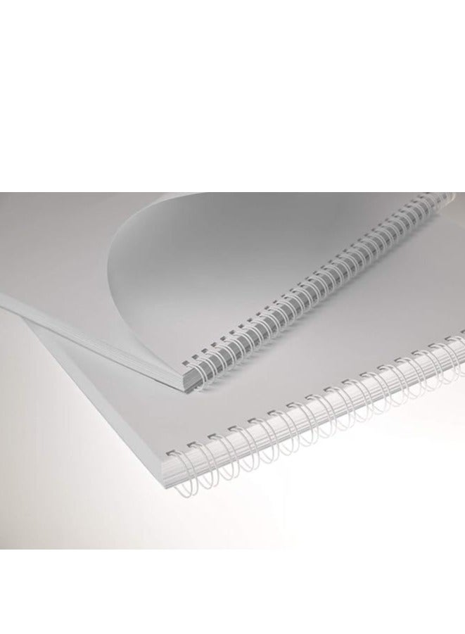 RENZ 100-Pieces Binding Wire 3:1 5.5mm 3/16" White Color - Image 1