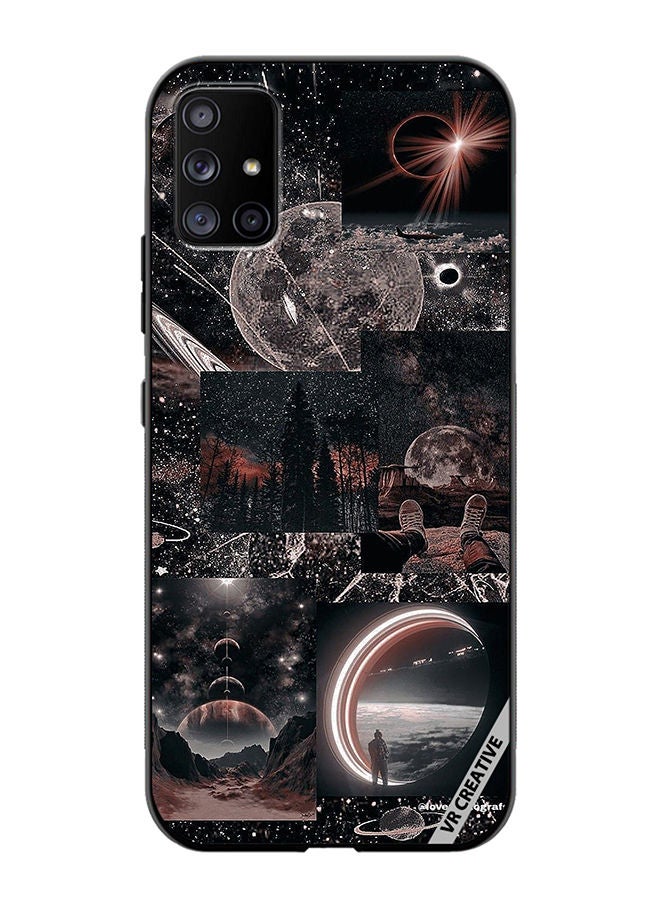 VR CREATIVE Protective Case Cover For Samsung Galaxy A71 5G Galaxy Design Multicolour - Image 1