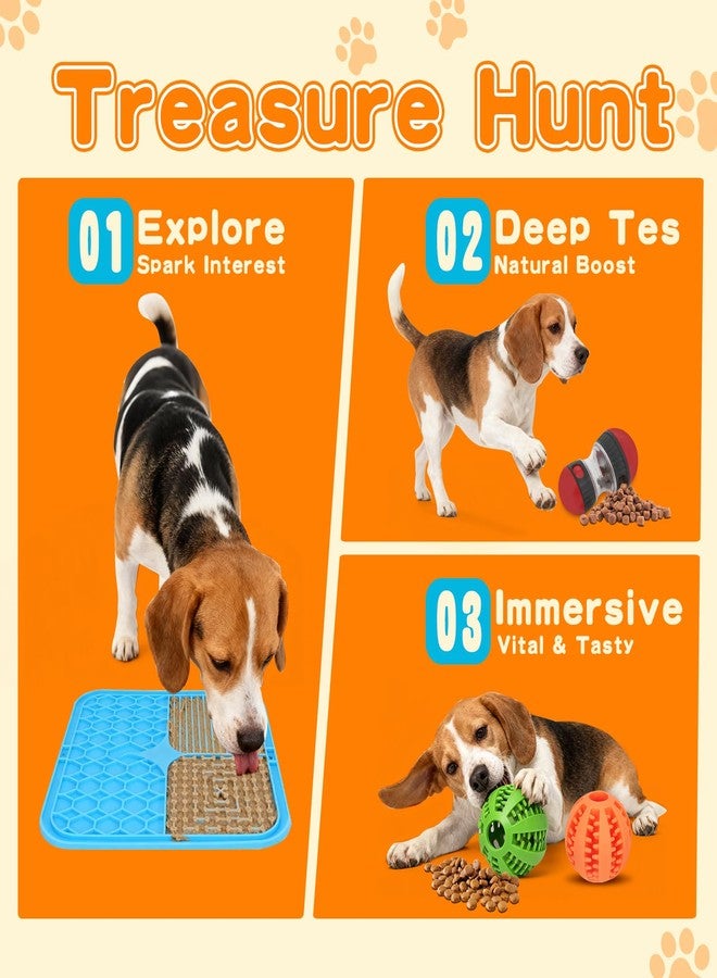 fyfracing 9-in-1 Interactive Dog Toys Set: Mental Stimulation Puzzle, Treat Dispenser Ball & Chew Toys，Lick Mat - Boredom Buster Combo to Keep Small, Medium Dogs Busy & Engaged - Image 4