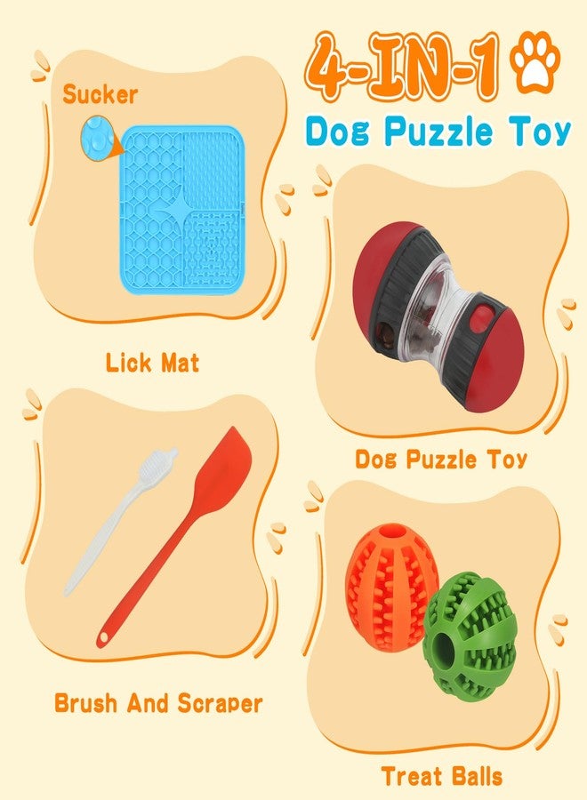 fyfracing 9-in-1 Interactive Dog Toys Set: Mental Stimulation Puzzle, Treat Dispenser Ball & Chew Toys，Lick Mat - Boredom Buster Combo to Keep Small, Medium Dogs Busy & Engaged - Image 2