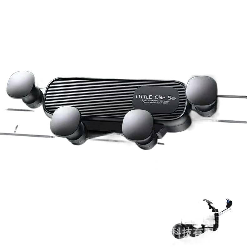 Car Phone Holder in Black with Universal Fit for Personal Use - Image 2