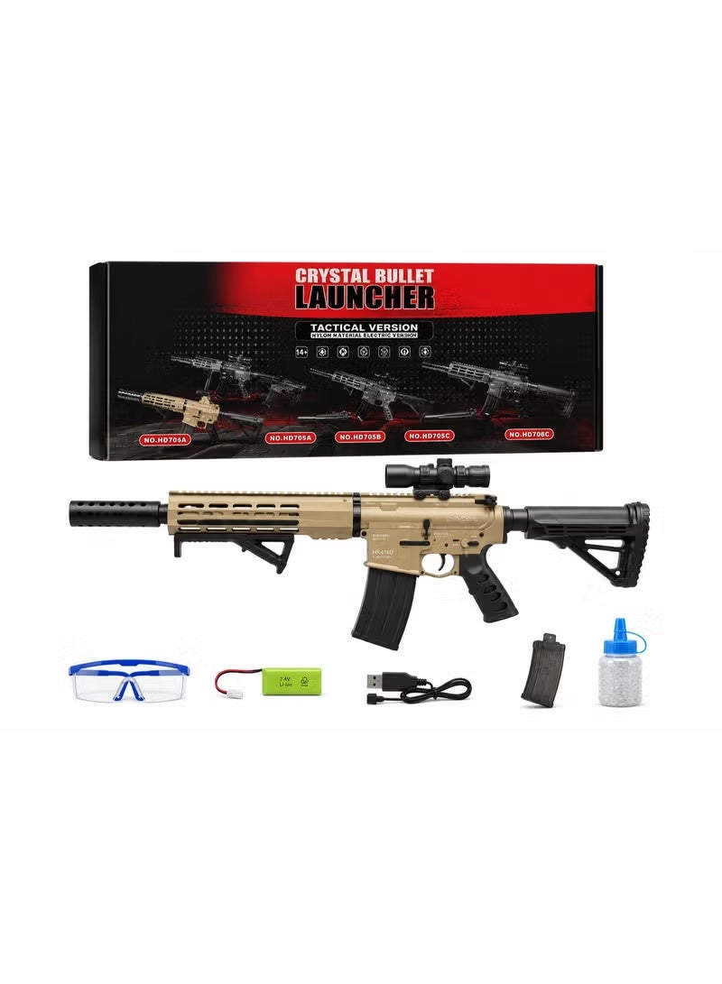 Hd704B Electric Gel Ball Blaster Rifle Rechargeable 7.4V Battery With Safety Goggles Tactical Outdoor Toy For Ages 14+ - Image 1