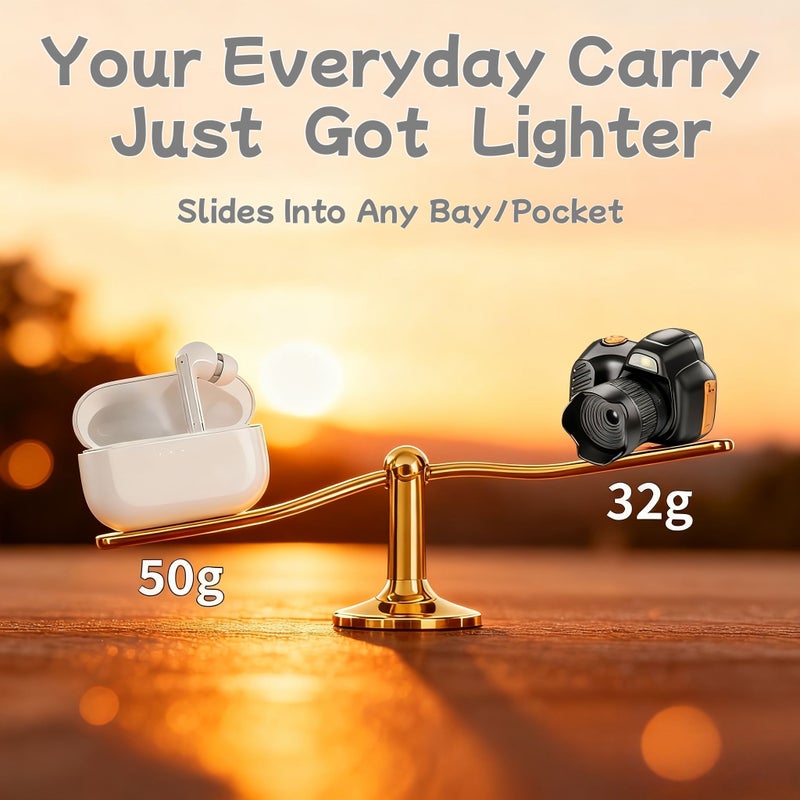 MC6 Mini Camera 1080P HD Recorder Keychain Camcorder 64GB Card Travel Vlog Night - Image 5