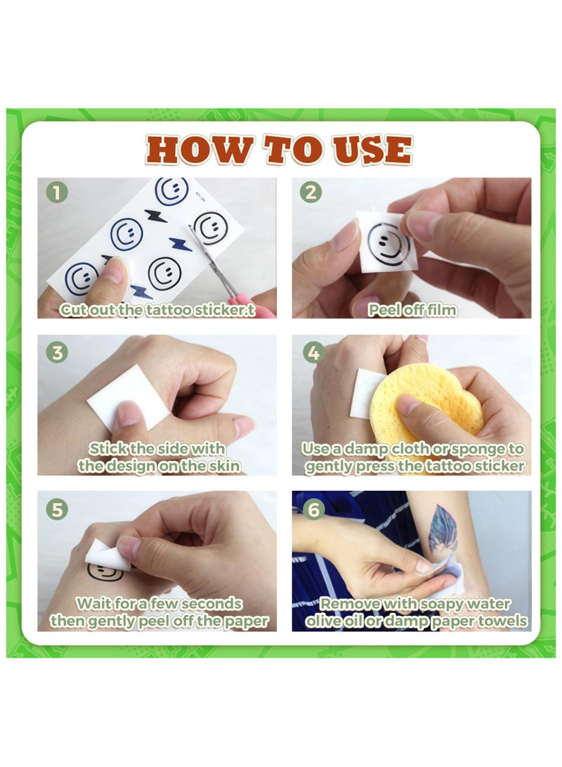 SYOSI Watch Tattoos Luminous for Kids, 24PCS Kids Unicorn Glow Tattoo, Boys and Girls Glow Tattoo Stickers, Waterproof Glow Tattoo Stickers, Kids Party Favours, Birthday Party Favors Goodie Bag Fillers - Image 5