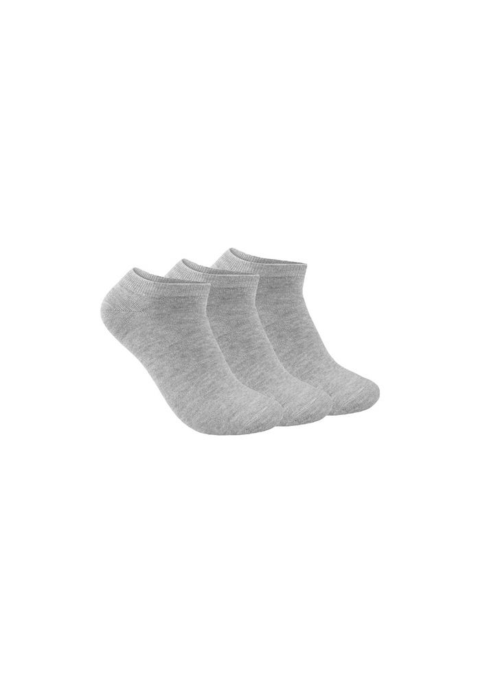 STITCH STITCH Women's Pack of 3 No Show Plain Casual Socks 