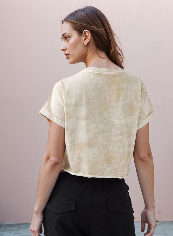 اس بي كاركترز تيشيرت قصير بطبعة هالو كيتي بأكمام ممتدة - Image 3