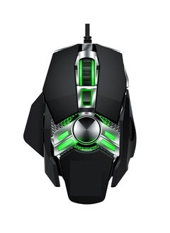 M MIAOYAN M MIAOYAN Luminous Enhanced Esports Mouse Daily Mouse Work USB Plug Wired Mouse (Black)  - Image 1