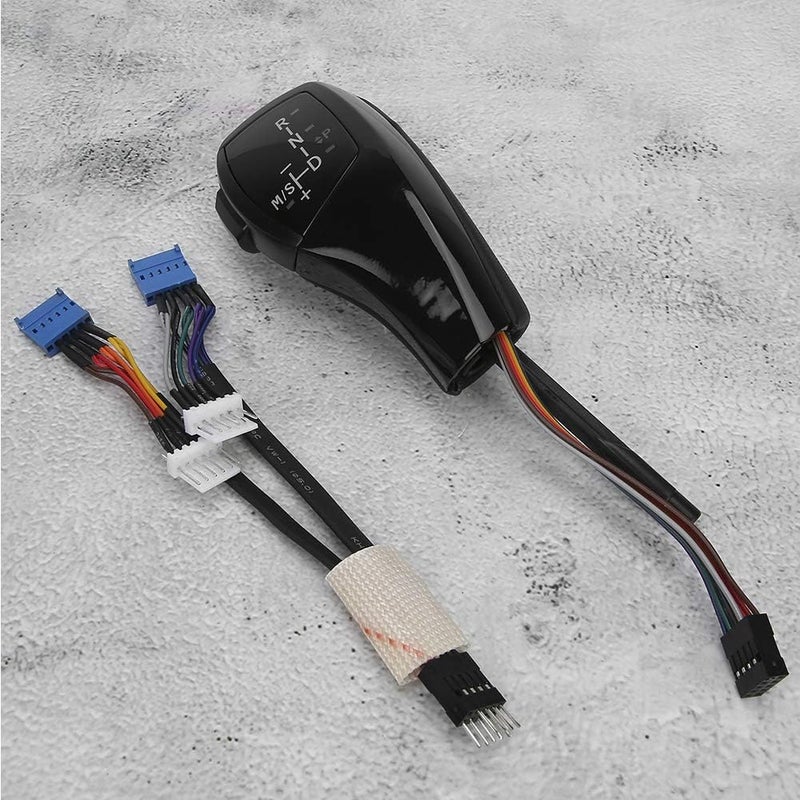 woobles for BMW e82 Shift knob Car Electric Gear Lever,for F30 Style LHD Automatic LED Gear Shift Knob Retrofit Kit for E90 E92 E84 E89(Jet Black) Jet Black - Image 2