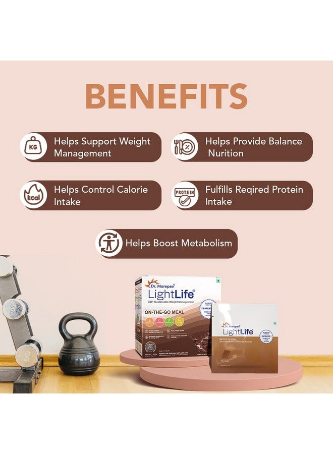 Dr. Morepen وجبة لايت لايف الجاهزة من د.موربين | بديل وجبة صحي | مثالي للرجال والنساء | 19 جرام بروتين | 8 جرام ألياف | 24 فيتامين ومعادن أساسية | 15 كيس - Image 3