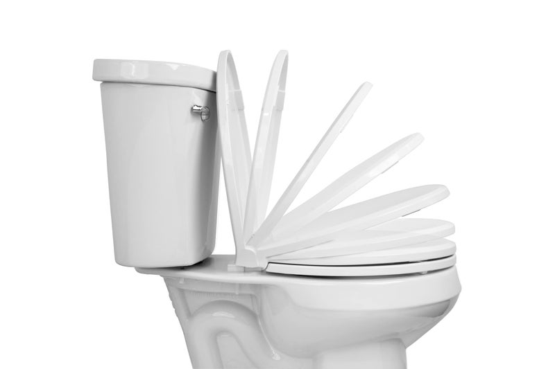Centoco Elongated Toilet Seat Soft Close, Closed Front with Cover, Molded Wood, Made in the USA, 900SC-001, White - Image 2