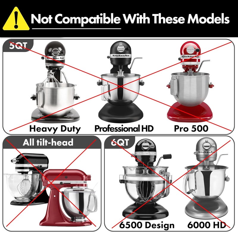 qAp quality art Practical Flat Beater Replacement for KitchenAid 5plus/6 Qt. Bowl-Lift Stand Mixers/Polished 18/8 Stainless Steel Paddle Accessories/No coating/Dishwasher Safe/Replacement for KN256CBT - Image 3