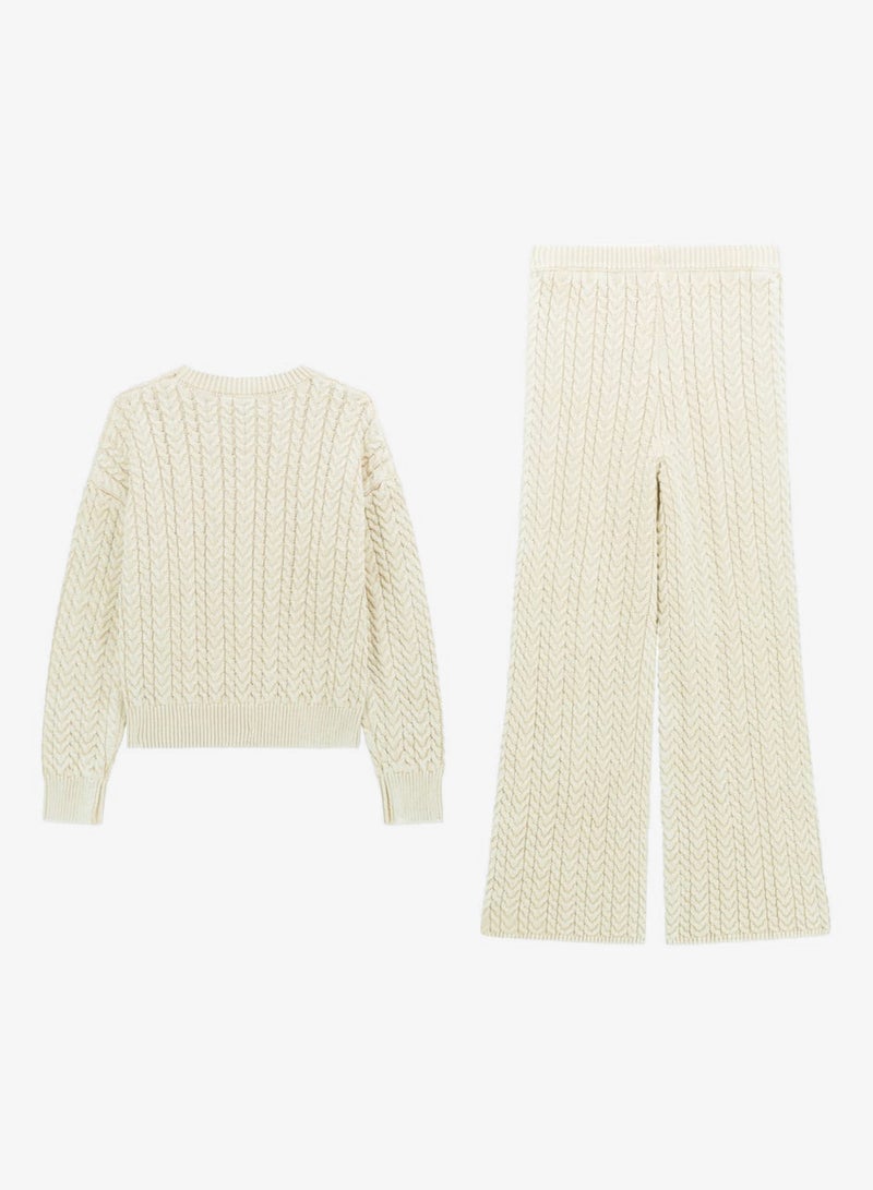 GUESS Kids Crew Neck Sweater and Pant Sets - Image 4