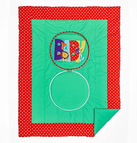 Pebbles by Maple Baby Travel Cushion Cum Quilt Green - Image 3