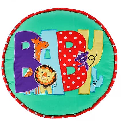 Pebbles by Maple Baby Travel Cushion Cum Quilt Green - Image 1