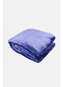bebe Solid Fleece Blanket 150 x 200 cm, Purple  - Image 3