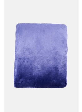 bebe Solid Fleece Blanket 150 x 200 cm, Purple  - Image 1
