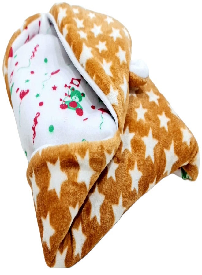 First Kick Baby Velvet Blankets New Born Pack of Hooded Supersoft Durable 3 Layered Quilt Blanket for Baby Boy and Baby Girl - Image 4