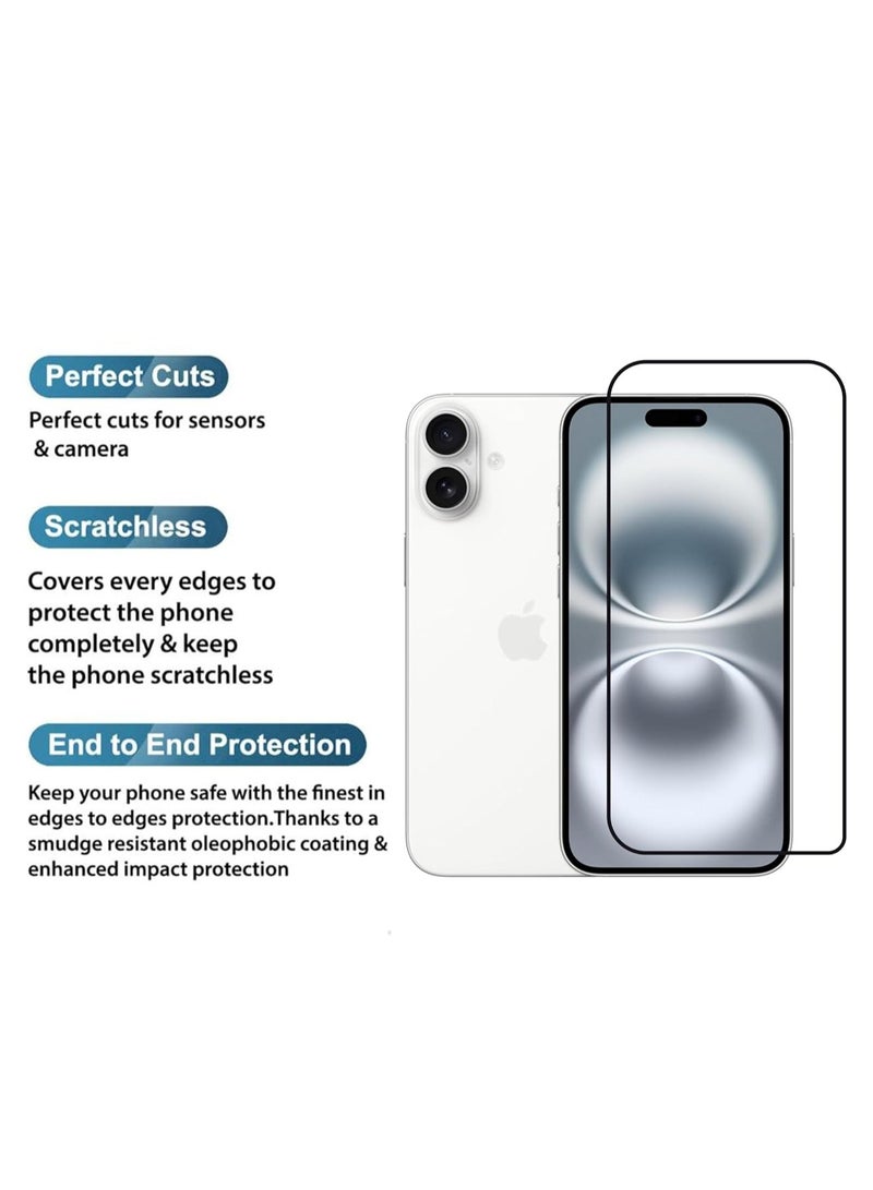 Screen Protector for iPhone 16 tempered Glass Screen Protector 9H hardness Scratch Resistance iPhone 16 edge to edge glass Tempered Glass - Image 5