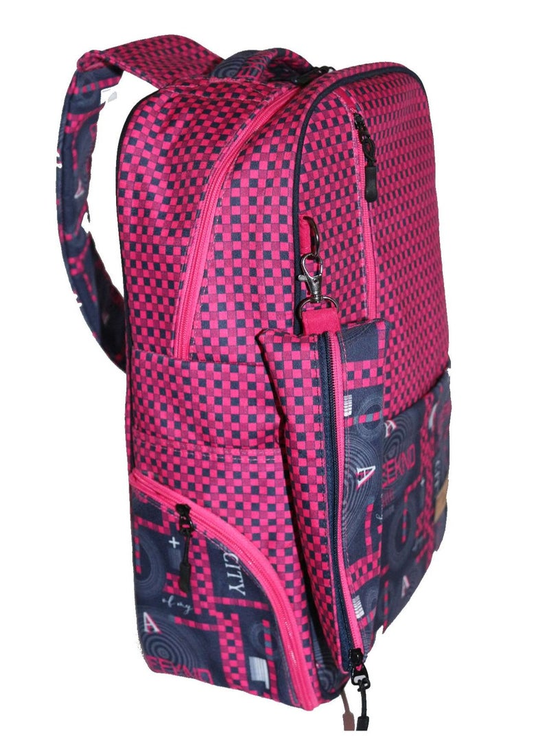 School Backpack Model 21 Squares