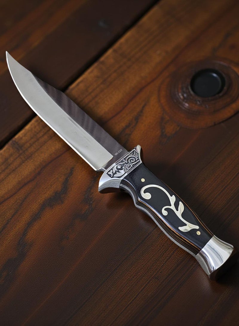 سكين الشيف الاحترافي الفاخر بنصل سميك مصنوع من استانليس استيل بمقبض مزخرف - Image 4