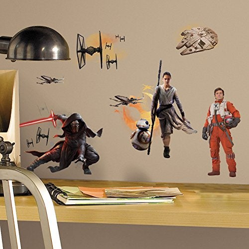 STAR WARS RoomMates Star Wars The Force Awakens Ep VII Ensemble Cast Peel and Stick Wall Decals - Image 2