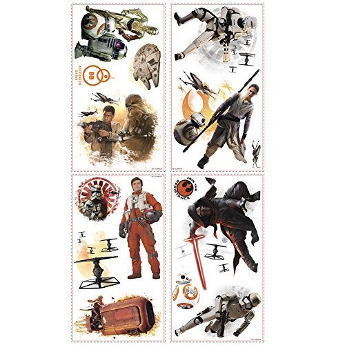 STAR WARS RoomMates Star Wars The Force Awakens Ep VII Ensemble Cast Peel and Stick Wall Decals - Image 1