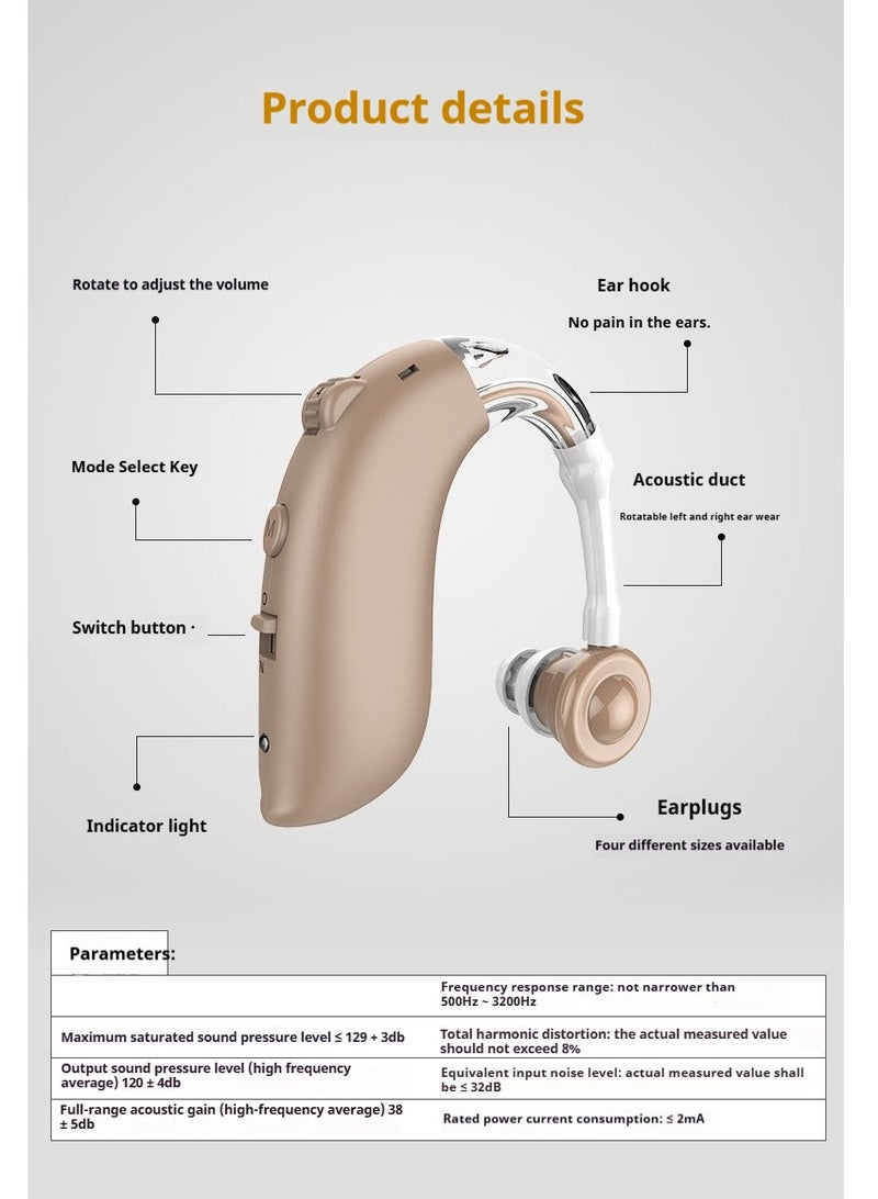 1-Piece Sound Amplifier Hearing Enhancement Device With Charging Compartment - Image 2