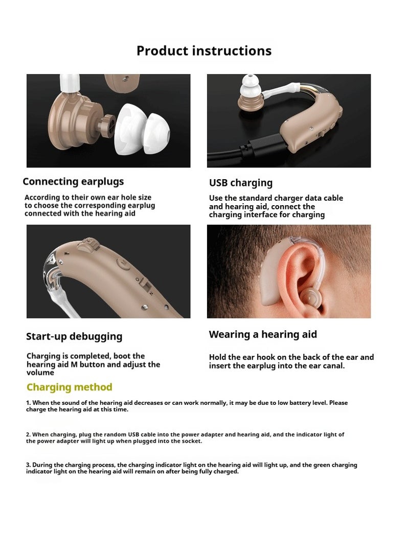 1-Piece Sound Amplifier Hearing Enhancement Device With Charging Compartment - Image 4