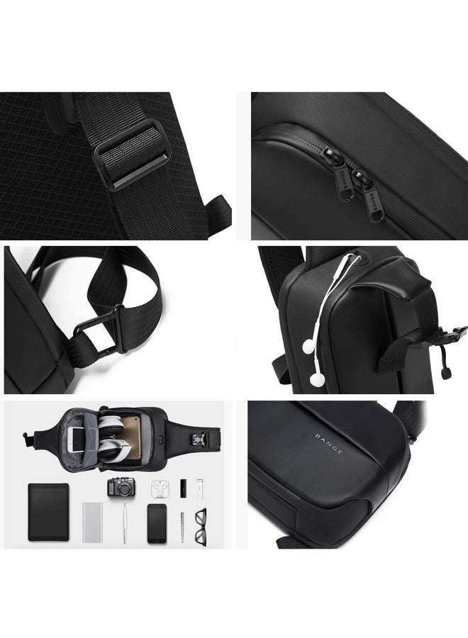 Red Lemon BANGE series Unisex Anti-theft Waterproof Cross-body Sling Bag Shoulder Chest Pack (Black) - Image 5