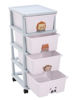 4-Layer Children's Toy Plastic Rolling Drawer Clothes Storage Box Organizer With Wheels For Office Kitchen Container Bathroom Living or Playroom Study - pzsku/ZAA89457D2EF302D7E1AEZ/45/_/1719157091/699efc7c-d1eb-44b0-b93b-c1c5a3532de6