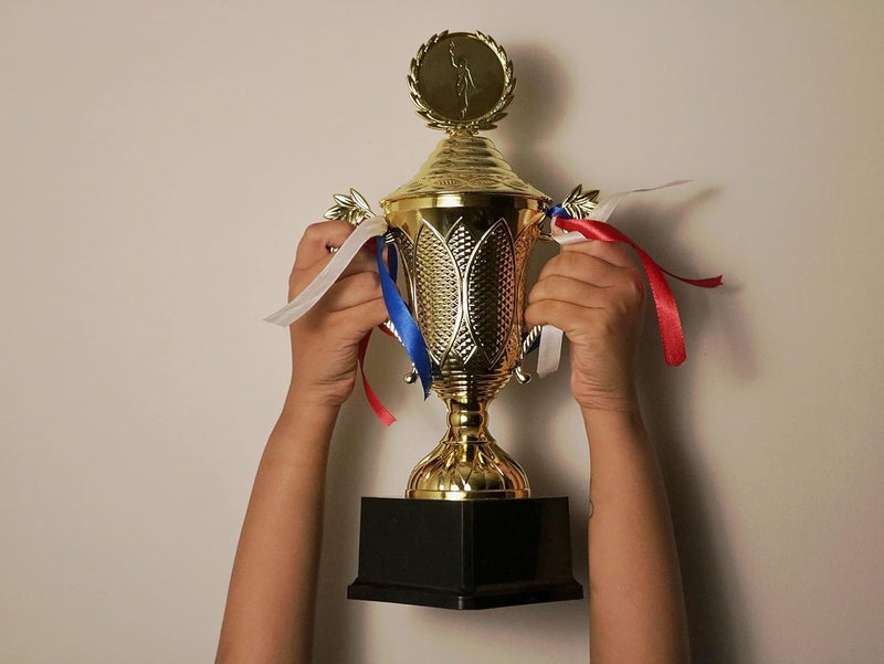 ArtRight Yin Yang Trophy for Winners - Winner Prize Trophy for Best Sportsman ; Shiny Award with Badge for Winners - Image 3