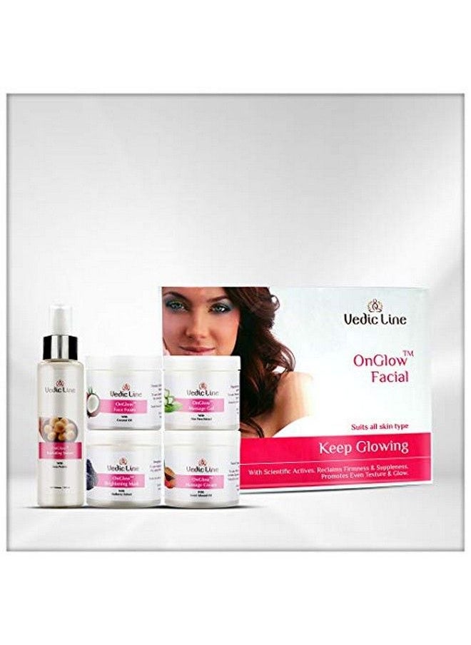 Vedicline - Onglow Facial Kit For Glowing Smooth And Clear Skin With The Goodness Of Aloe Vera Vitamin C And Mulberry Extracts 500Ml - Image 1
