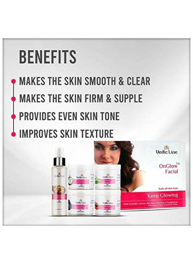 Vedicline - Onglow Facial Kit For Glowing Smooth And Clear Skin With The Goodness Of Aloe Vera Vitamin C And Mulberry Extracts 500Ml - Image 1