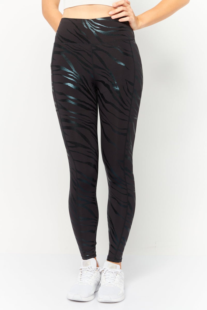 Hurley Women Sportswear Fit Training Leggings, Navy - Image 1