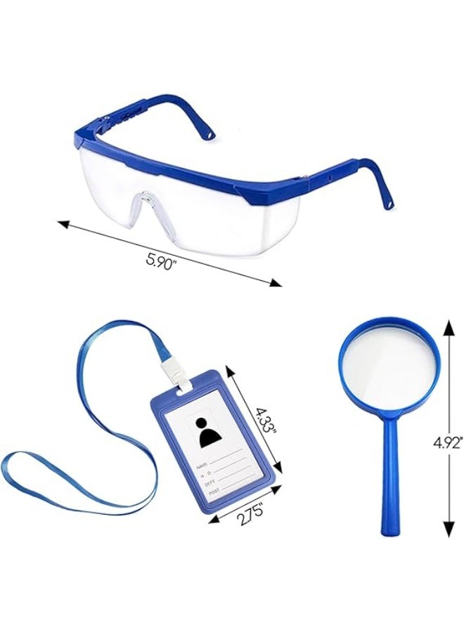 Relex Lab Coat for Kids, White Doctor Coat with Stethoscope Toys Kids Vet Coat, Doctor Dress Up Costume for Toddler Boys Girl - Image 3