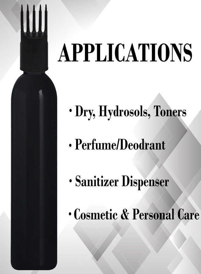 زجاجة توزيع زيت الشعر والشامبو والأدوية من ماديا، سعة 100 مل، مزودة بمشط أسود، عبوة من 3 قطع. - Image 5