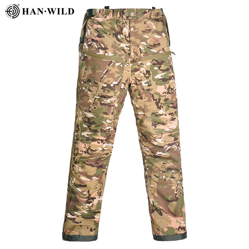 Hanye Outdoor Men'S Cotton Pants Winter Thickened Pants Water-Repellent Ski Pants Warm And Wear-Resistant Camouflage Tactical Pants - Image 4