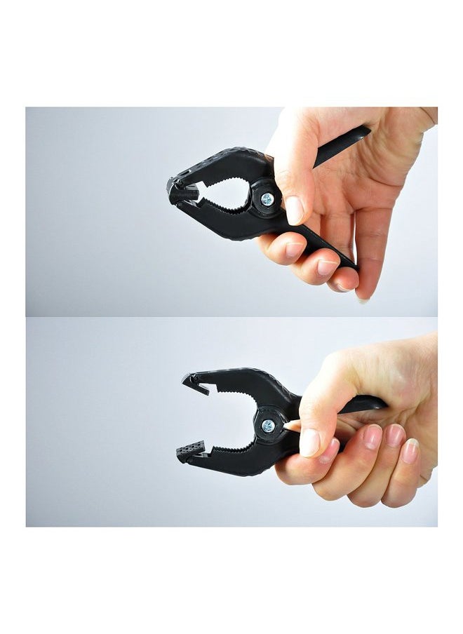 SLOW DOLPHIN Heavy Duty Spring Clamps Clip 4.5 Inch for Muslin/Paper Photo Studio Backdrops Background-6 Pack(Black)  - Image 4