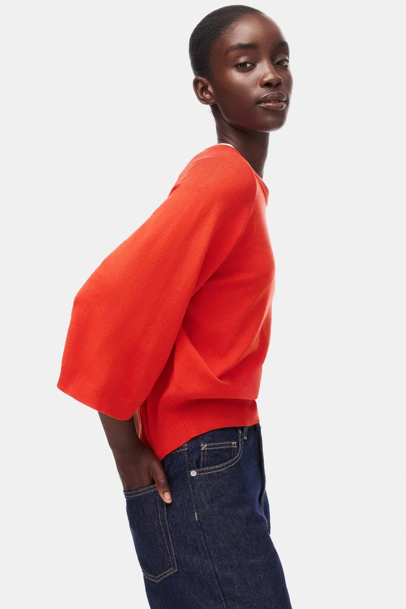 اتش اند ام بلوزة بحياكة ناعمة