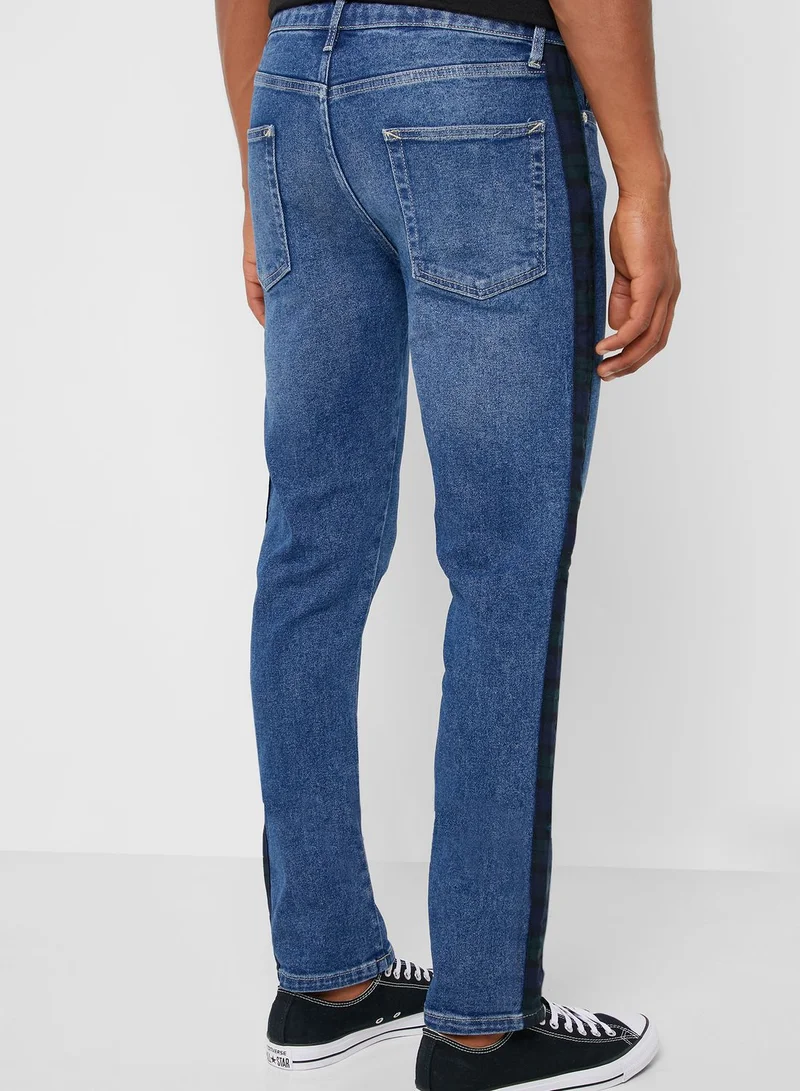 TOPMAN Mid Wash Slim Fit Jeans