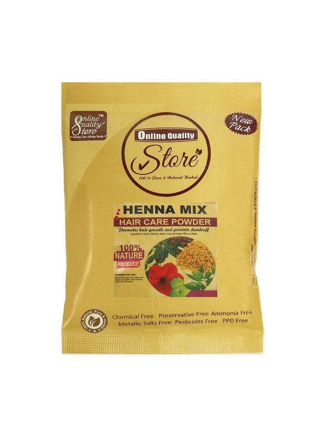 Online Quality Store Henna Mix Powder With Shikakai Methiamlabringrajhibiscusneem And Heena For Hair Wash;Mehndi Mix Powder;Herbal Hair Care Powder;Natural Organic Henna Powder For Hair50G - Image 2