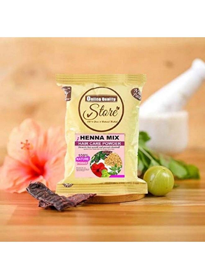 Online Quality Store Henna Mix Powder With Shikakai Methiamlabringrajhibiscusneem And Heena For Hair Wash;Mehndi Mix Powder;Herbal Hair Care Powder;Natural Organic Henna Powder For Hair50G - Image 4