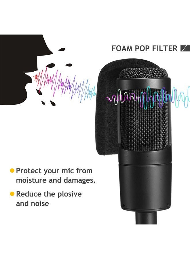 Frgyee ذراع ميكروفون Audio Technica مع حامل تعليق وممتص للصدمات وفلتر صوت، مشبك ثقيل معزز لميكروفون AT2020 وAT2020USB+ وAT2035 في الاستوديو - Image 4
