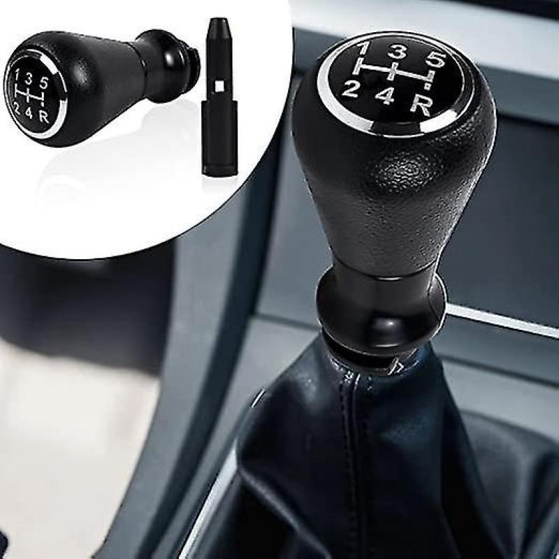 Shift Lever Knob Black 5-Speed R Pattern Easy To Install - Stylish Gear Shift Replacement Accessory for Vehicle Interior Upgrade - Image 1